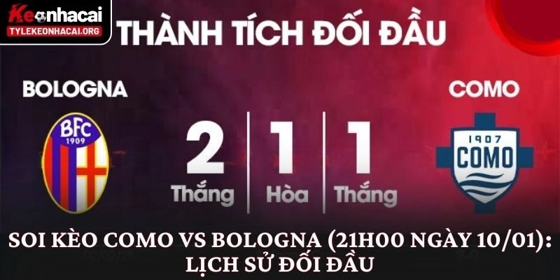 Soi Kèo Como vs Bologna (21h00 Ngày 10/01): Góc Nhìn Chuyên Sâu 2 Soi kèo Como vs Bologna (21h00 ngày 10/01): Lịch sử đối đầu