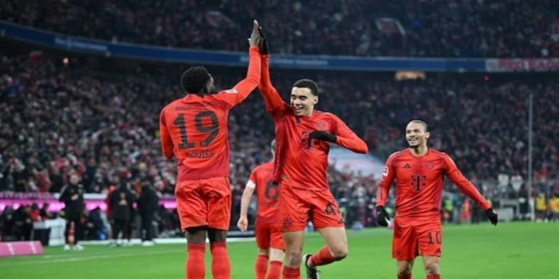 Đội hình Bayern Munchen vs Monchengladbach thể hiện chiến thuật
